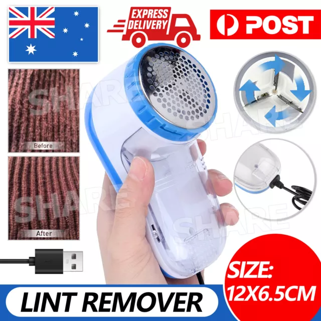 Portable USB Electric Clothes Lint Remover Pill Fluff Fabric Sweater Fuzz Shaver