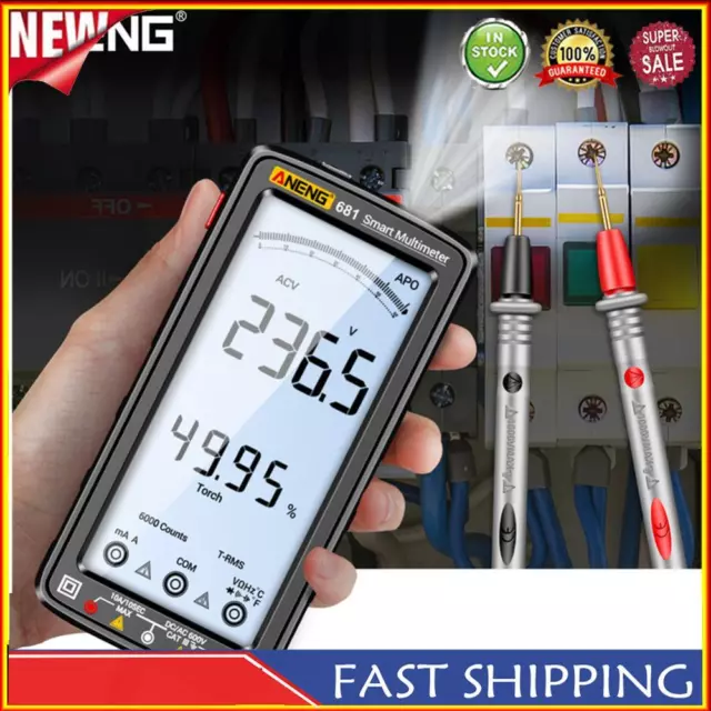 Electric Multimetry Anti-burn Ammeter Voltage Tester Rechargeable for Automotive