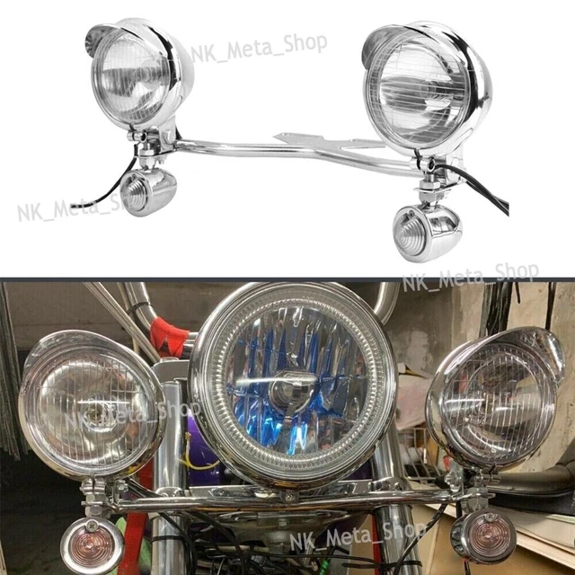 Passing Turn Signals Bar Light For Honda VT Shadow Ace Classic 500 700 750 1100