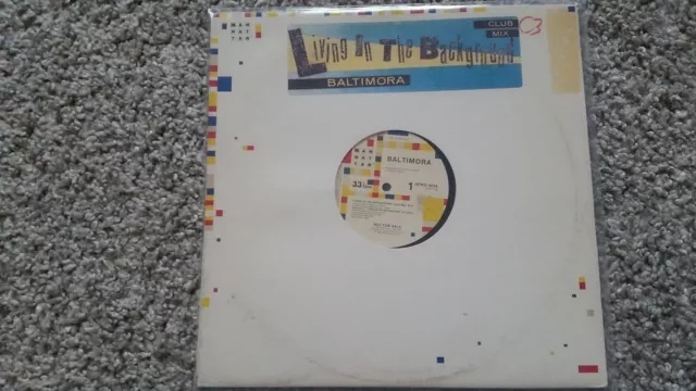 Baltimora - Living in the background US 12'' Italo Disco Vinyl PROMO