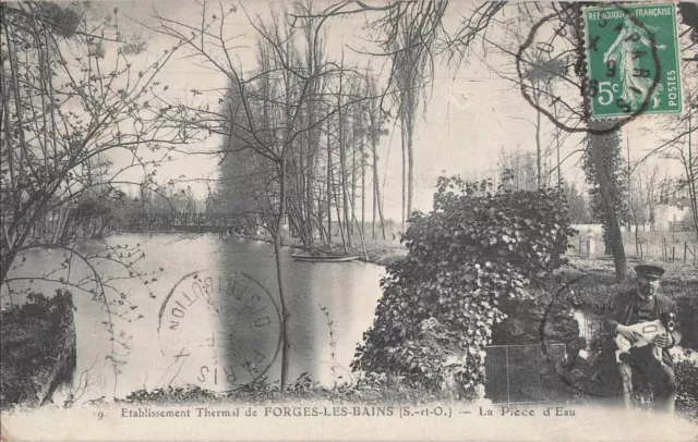 CPA Forges les Bains Essonne, La Piece d'Eau 39691