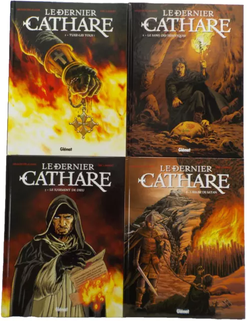BD - Le dernier Cathare - Série complète - Tome 1 à 4 – Delalande - Lambert