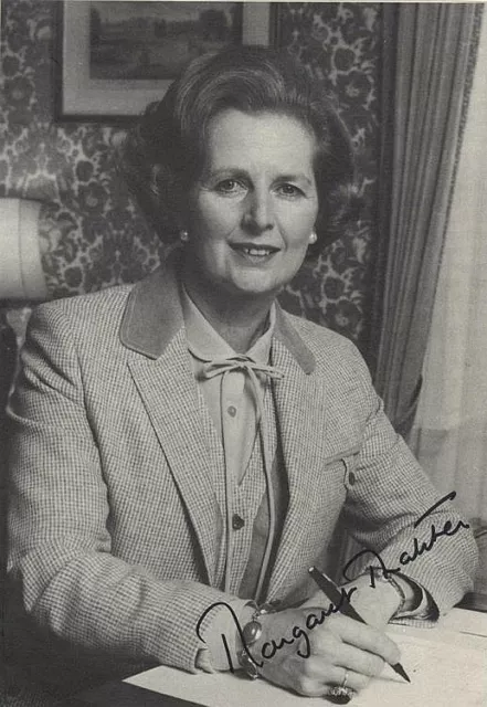 MARGARET THATCHER Signed Photograph Politician / British Prime Minister preprint