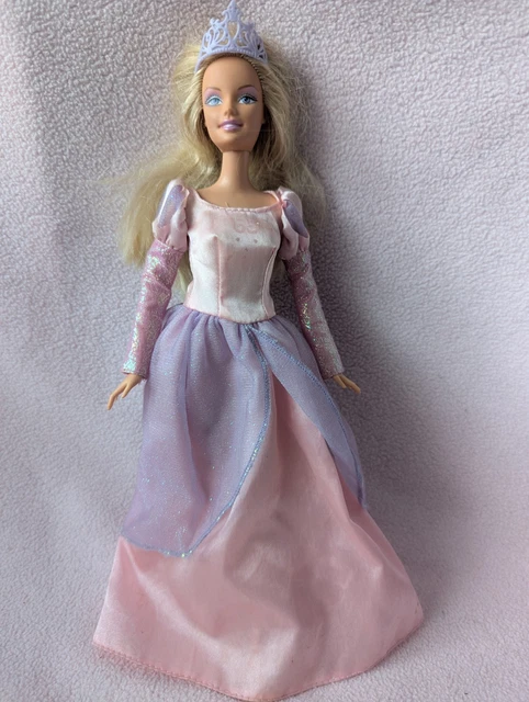 VINTAGE BARBIE ROYALE Fashion Doll & Dress Pink Purple Glittery Princess!  12.94 - PicClick UK