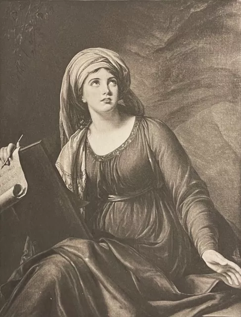Lady Hamiltonn 1761-1815 estampe Héliogravure 1910