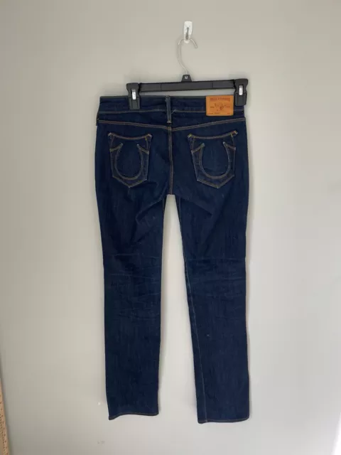 TRUE RELIGION JOHNNY Straight Leg Jeans Size 24 Like New Preowned ...