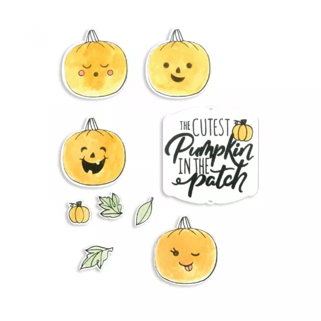 Sizzix Framelits Die & Stamp Set By K.Lizardi 11/Pkg - Cutest Pumpkin Rrp20.80