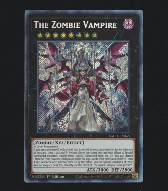 The Zombie Vampire #BACH-EN045 Yu-Gi-Oh Battle Of Chaos 1st Edition Secret Rare