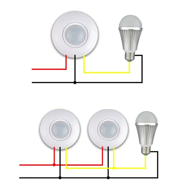 1PCS Ceiling Sensor PIR Occupancy Motion Sensor Motion Sensor Light Switch