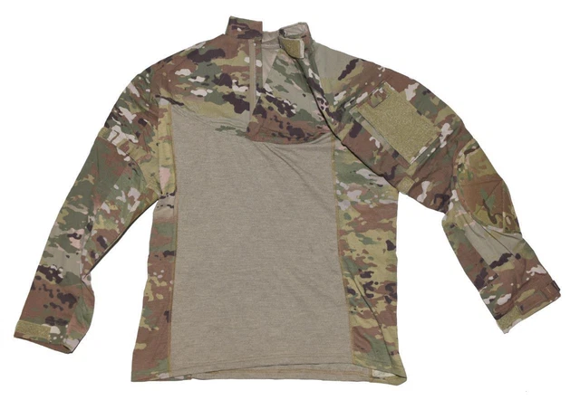 Rare US Army Multicam OCP Fire Resistant FR Ballistic Combat Shirt - XL