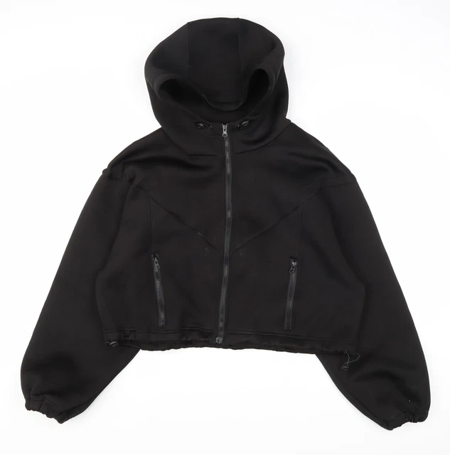 Giacca da donna nera PRETTYLITTLETHING taglia 10 cerniera
