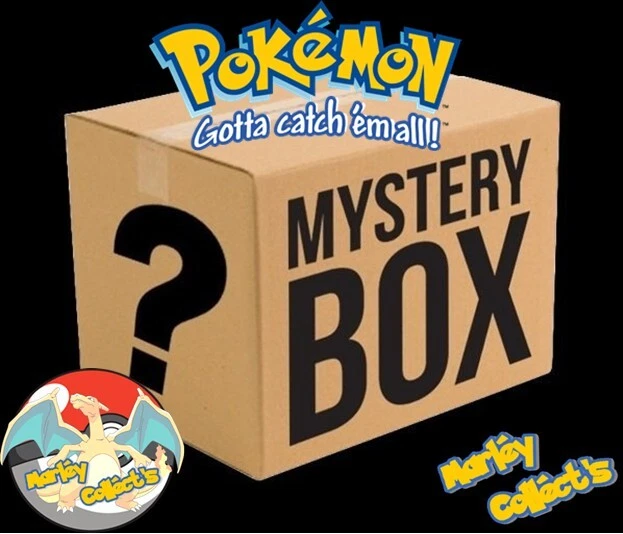 POKEMON MYSTERY BOX Including 2 Booster Packs, Single Cards, Pin