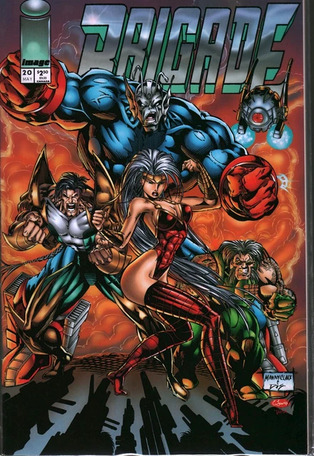 VTG Image Comics Brigade Comic Book Issue #20 (1995) High Grade