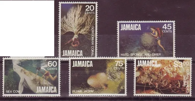 Jamaica Sc# 523-527 Sea Life Coral - Mnh