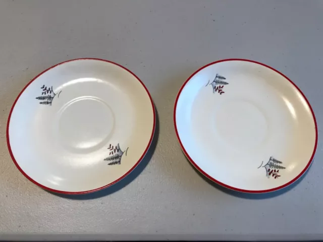 2 Vintage,Retro 1950's Crown Devon Fielding's "Stockholm"  Saucer 15.8 cm