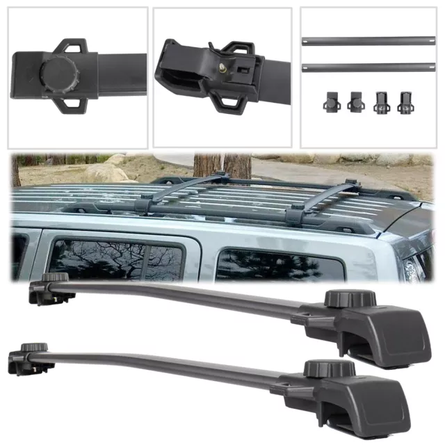 Pair Luggage Roof Rack Cross Bar For 2014-2017 Jeep Renegade w/ OEM Roof Rails