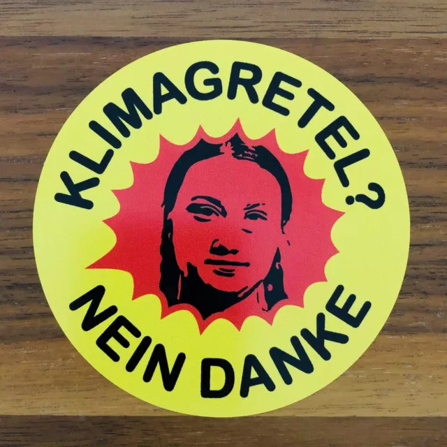 FCK Grüne Nein Danke Finger Baerbock Greta Klima E-Auto Aufkleber Sticker  Set4