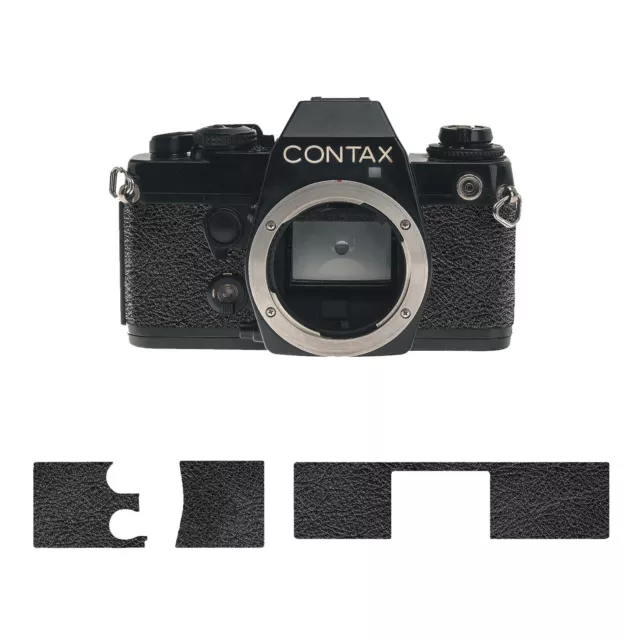 Premium Textured Leather Cover Kit for   ---   Contax  139   ---   Black