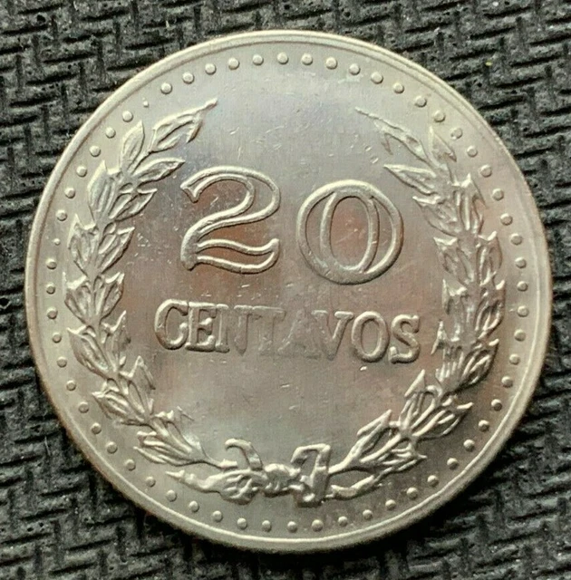 1978 Colombia 20 Centavos Coin XF   Better World Coin  #B1250