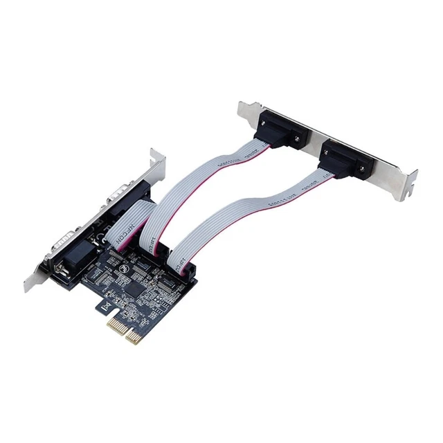 PCIE to Two Serial Port RS232 COM Port DB25 Printer Parallel Port LPTto PCIE