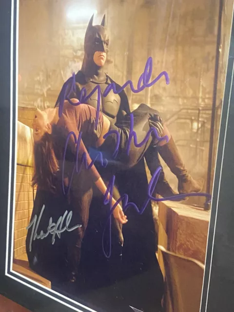 Christian bale signed Batman and Katie Holmes fully certed 2
