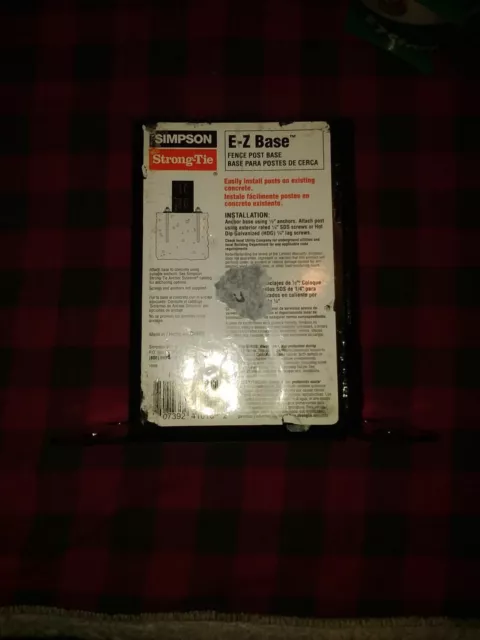 Simpson Strong-Tie  Steel  Ez Base  4 in. H x 4 in. W 12 Ga.