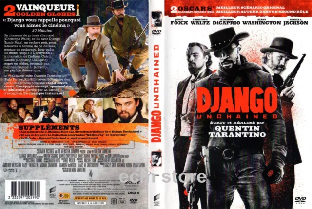 DVD DJANGO UNCHAINED de QUENTIN TARANTINO 2 oscars /REAPPRO