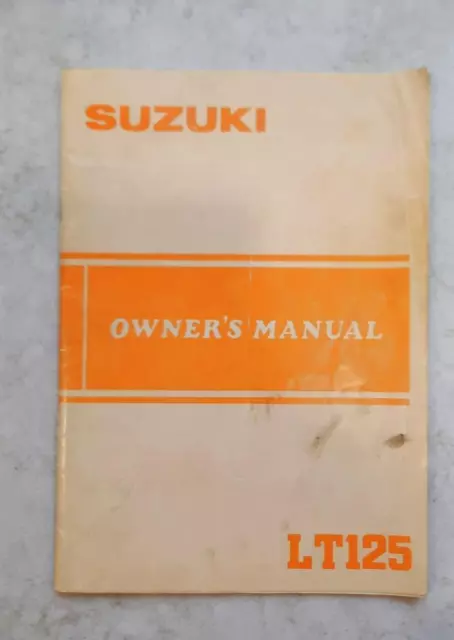 Suzuki LT 125 ATV Owner's Manual