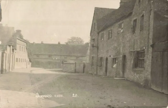 BURFORD, OXON,   OLD REAL PHOTO POSTCARD BY PERCY SIMMS,  (ref 7122/23F)