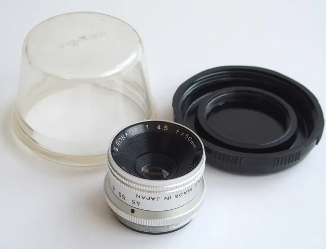 MINOLTA E.ROKKOR 50mm 1:4.5 Enlarging Lens - with keeper