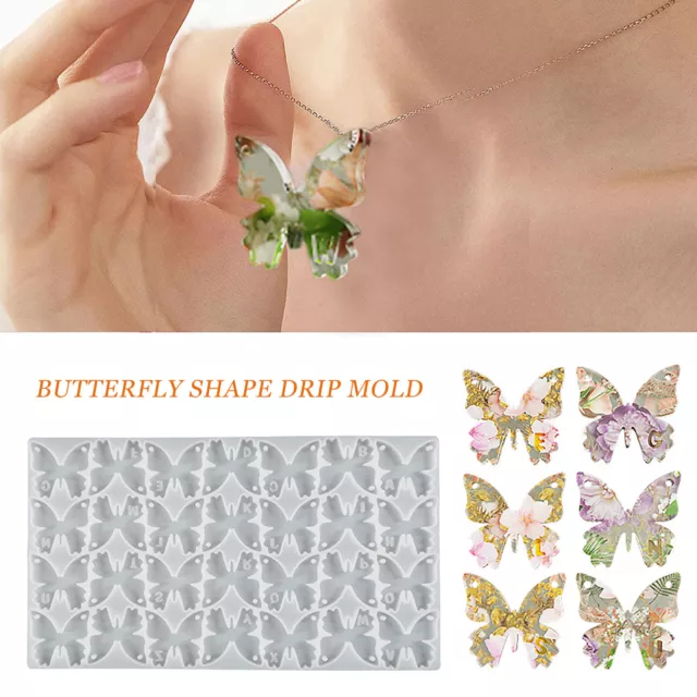 DIY Key Pendant Making Mould Handicraft Butterfly Shape Epoxy Mould Home Decor 2