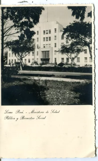 Perú Lima - Ministerio De Salud Departamento 1954 Correo Aéreo Cubierta En