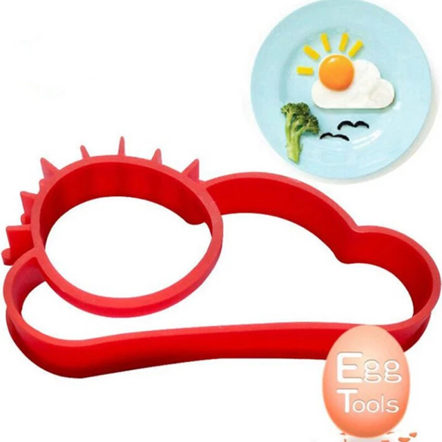 1PC Silicone Sun Cloud Shape Eggs Mould Fried Egg Pancake Ring Pancake Maker  q
