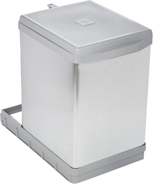 Elletipi PF01 Pattumiera Differenziata Estraibile - 18+8 Litri, Con Guide In Metallo - Foto 3