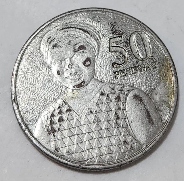 Ghana 🇬🇭 Fifty (50) Pesewas Coin 2007