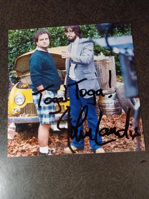 John Landis Hand Signed Autograph 4X4 Photo --WEREWOLF LONDON & ANIMAL HOUSE