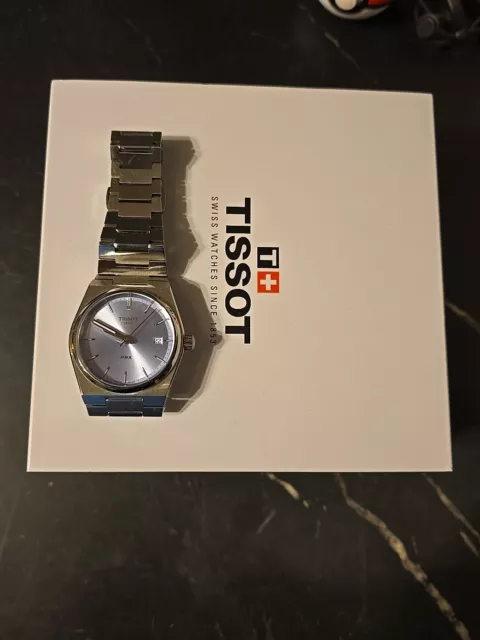 Tissot PRX T-Classique Acier Inoxydable Cadran Bleu Ciel Quartz 100M Unisexe