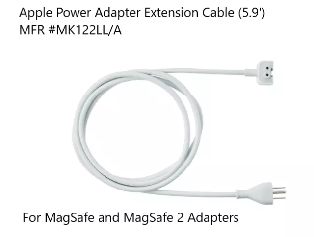 Apple MK122LL/A Power Adapter Extension Cable Model A1689 - Factory Sealed NEW