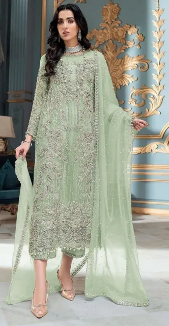 Abito da Sposa Indiano Pakistano Bollywood Designer Festa Indossare Salwar Kamiz