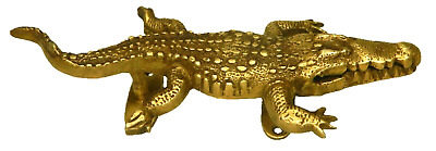 Crocodile Antique Victorian Style Handcrafted Solid Brass Door Handle Pull Knob 2