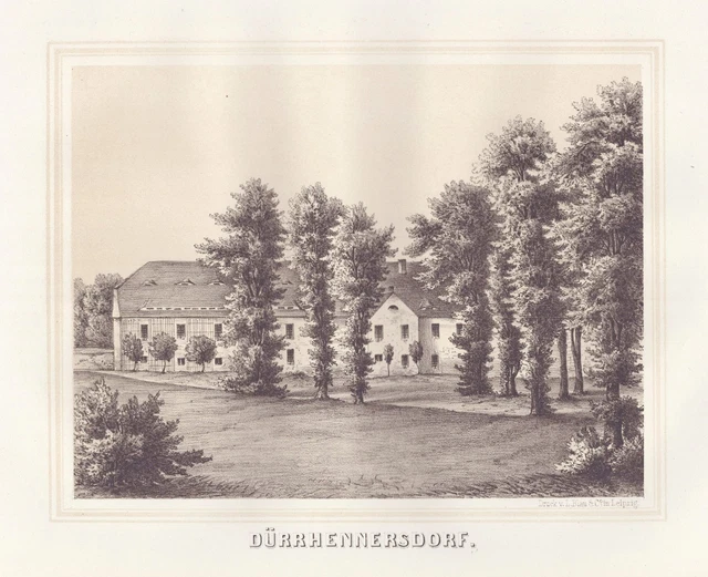 RITTERGUT DÜRRHENNERSDORF NEUSALZASPREMBERG Görlitz Lithography