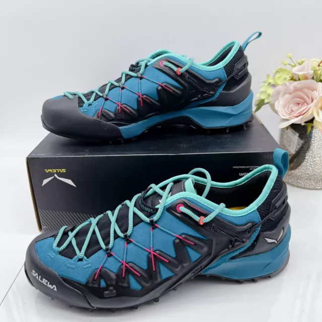 Salewa Wildfire Edge Hiking Trail Shoes Malta / Vivacious Blue Women’s US 11