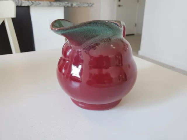 Royal Gouda Holland Red And Green Small Pitcher With Handle 2