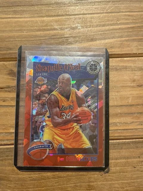 2019-20 Hoops Premium Stock Red Cracked Ice Prizm #283 Shaquille O'Neal HOF NM+