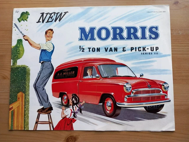 MORRIS 1/2 TON van pick up Series III 1958 Sales Brochure