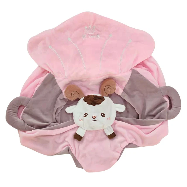 Cubierta de silla de sofá de felpa con asiento de bebé para niños pequeños sin algodón (B)