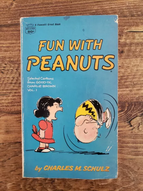 Vintage 1968 FUN WITH PEANUTS by CHARLES SCHULTZ Paperback Book