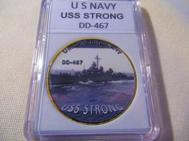 Nous Marine - Uss Fort (DD-467) Challenge Pièce de Monnaie