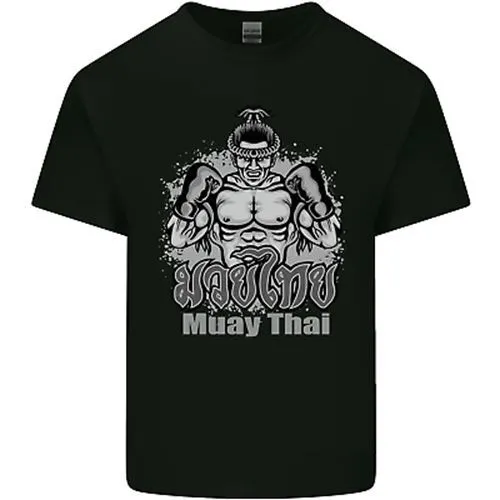 Muay Thai Boxing MMA Martial Arts Kick Mens Cotton T-Shirt Tee Top
