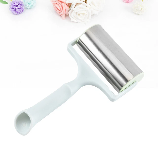 Spilla a rullo in acciaio inox con manico in plastica rullo utensile da forno multifunzione